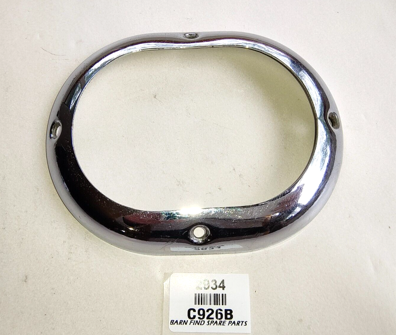 Original used Oval chrome Bezel Gear Lever gaiter retainer C926B Wolseley 15/501