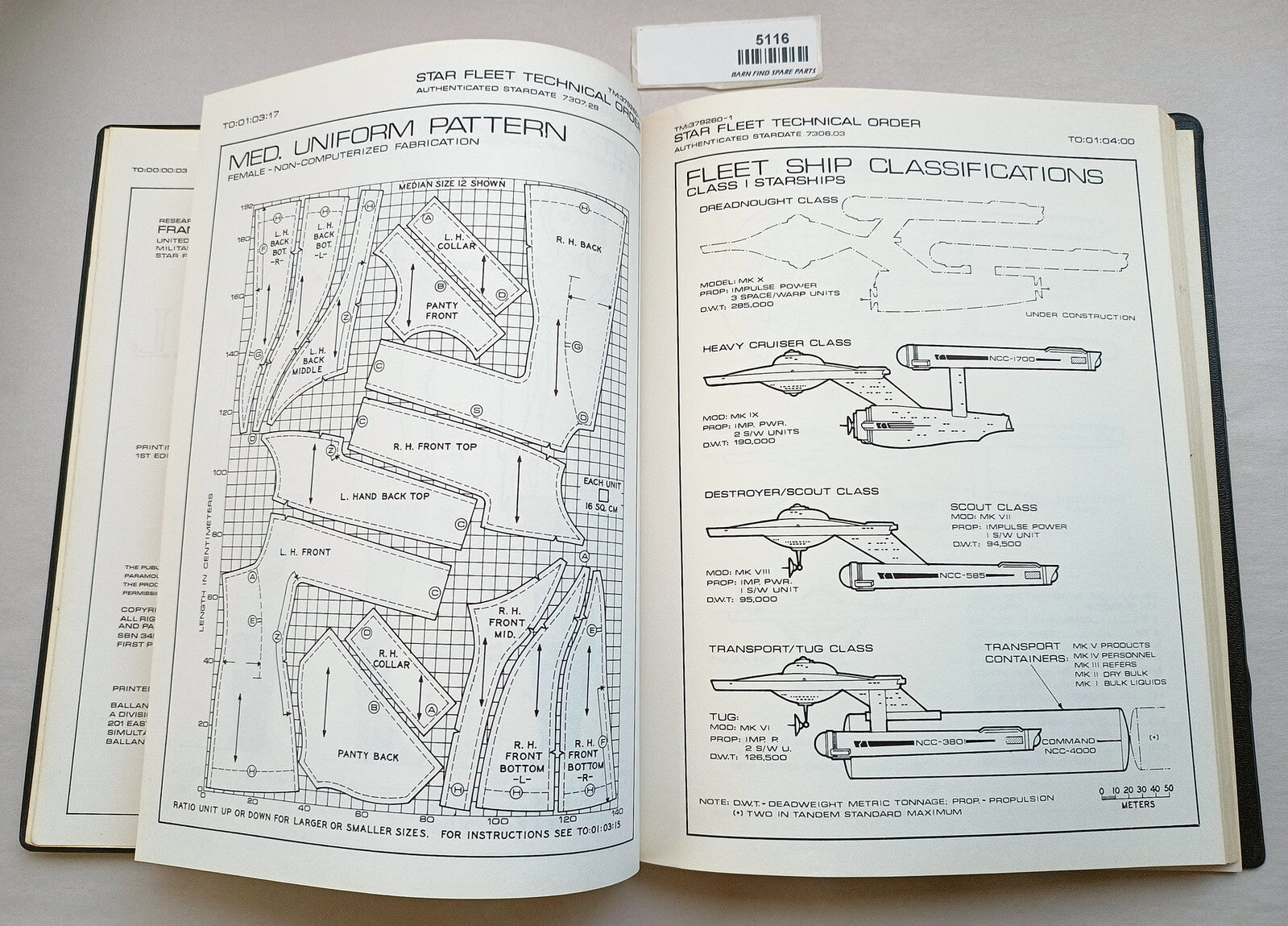 Three Original Startrek collectable manuals first editions7