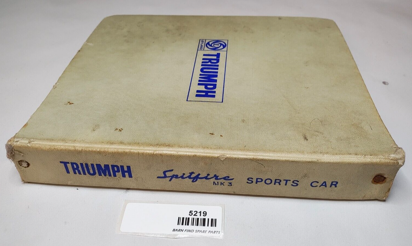 Original Triumph Spitfire Mk3 Sports Car Spare Parts Catalogue16