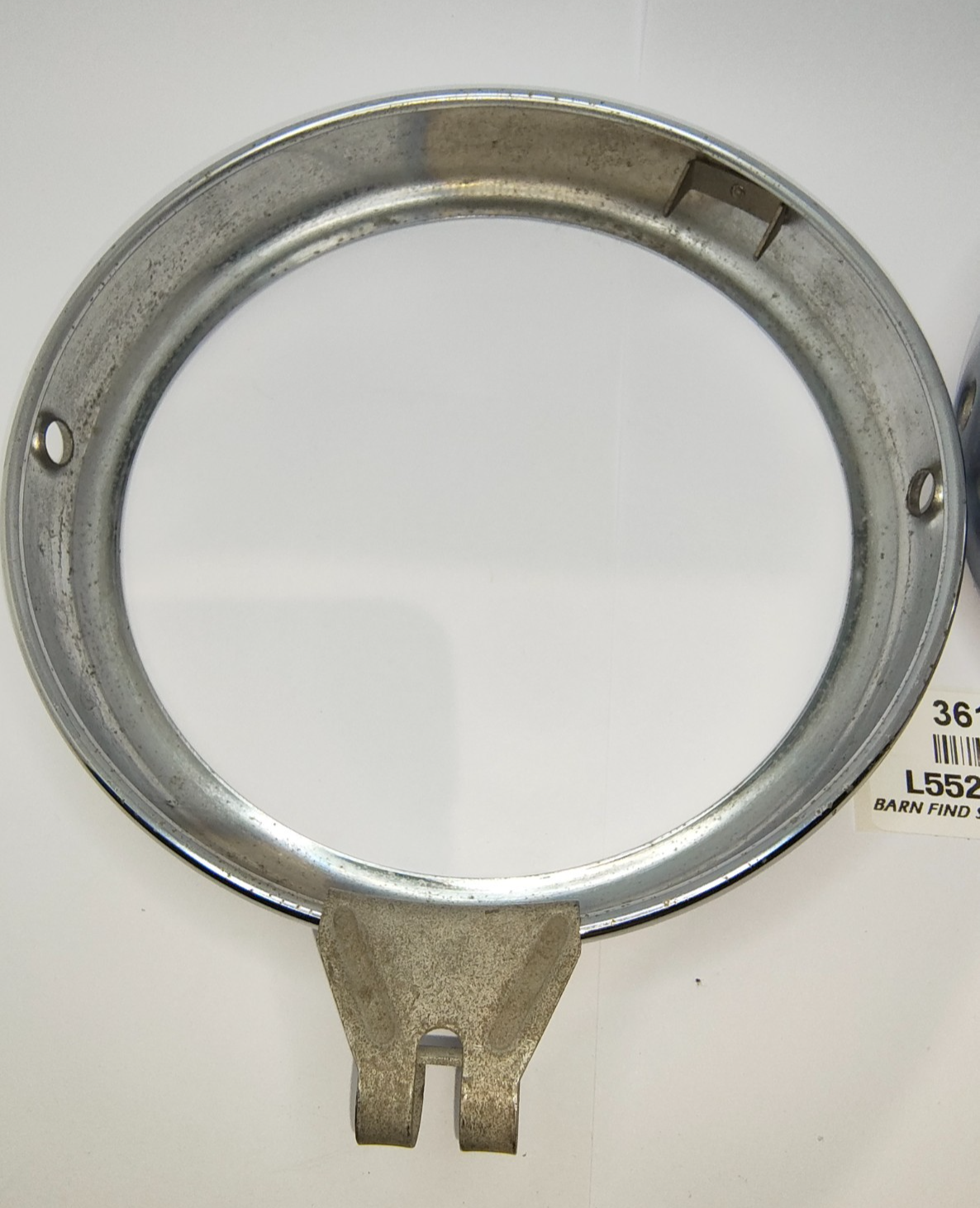 Lucas Original Morris Minor 2 door pair METAL chrome headlamp trim rings L55252912