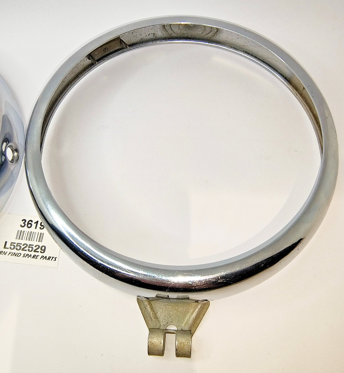 Lucas Original Morris Minor 2 door pair METAL chrome headlamp trim rings L5525297