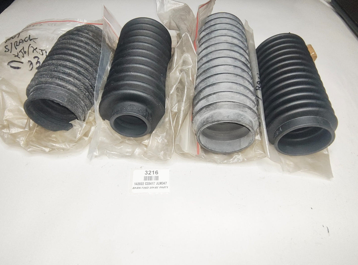 4 x assorted Jaguar 2" ID Steering Rack boots New Old Stock C33417 JLM347 1420226