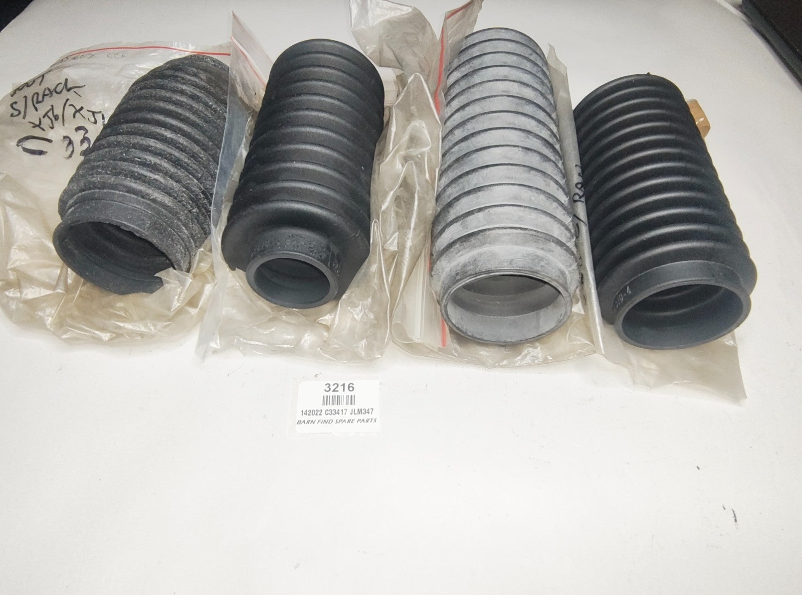 4 x assorted Jaguar 2" ID Steering Rack boots New Old Stock C33417 JLM347 1420226
