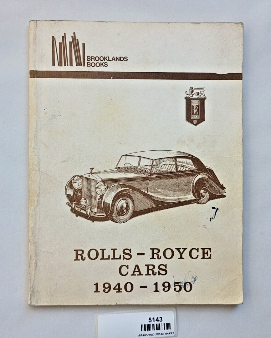 Rolls-Royce Cars 1940-1950 Brooklands Books original vintage softcover0