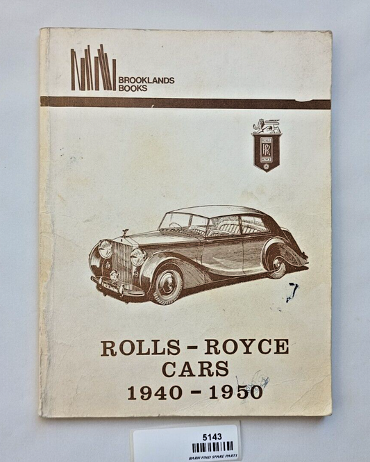 Rolls-Royce Cars 1940-1950 Brooklands Books original vintage softcover0