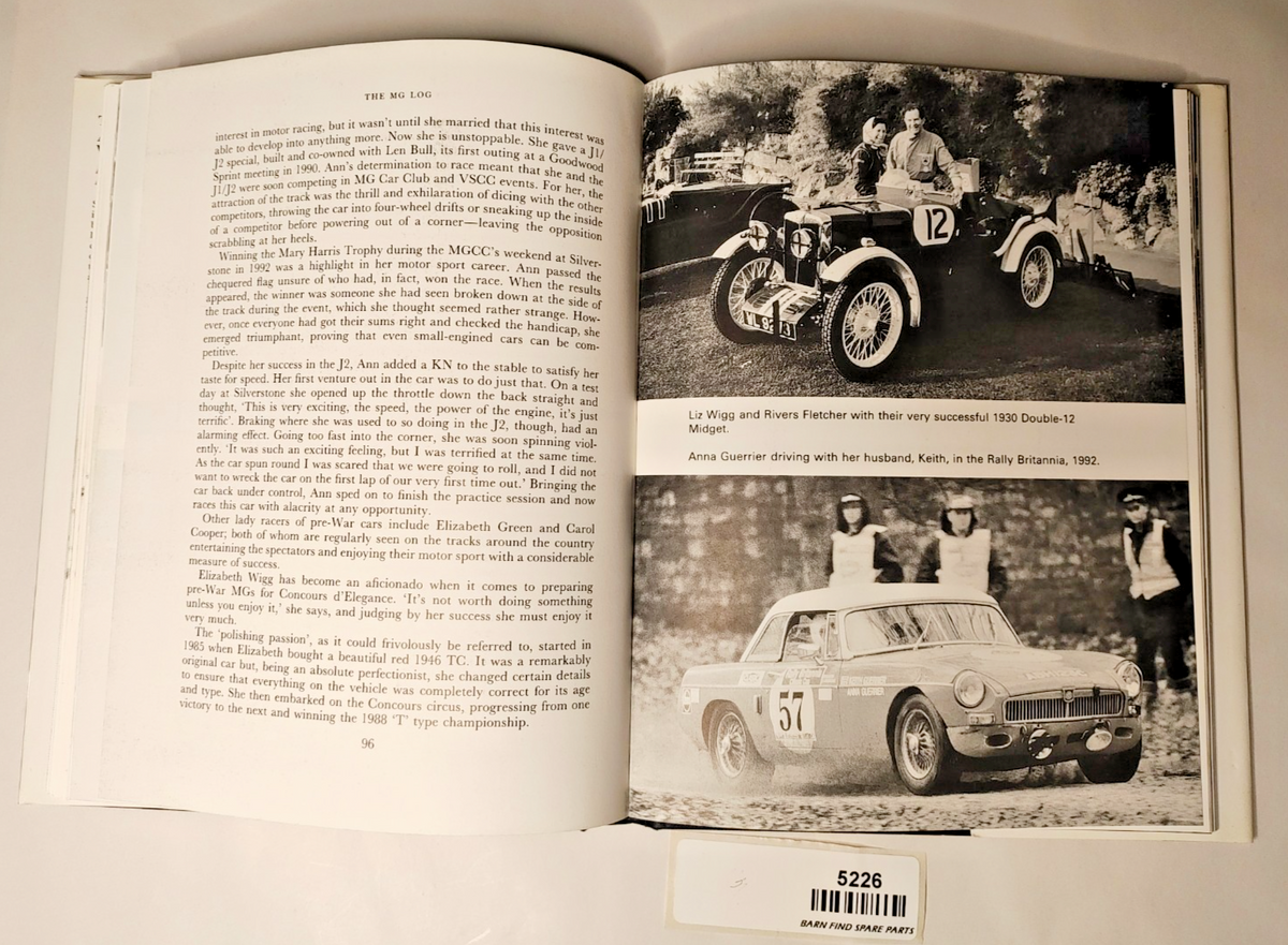 MG LOG A CELEBRATION OF THE WORLD'S FAVOURITE SPORTS CAR Peter Haining hardcover8