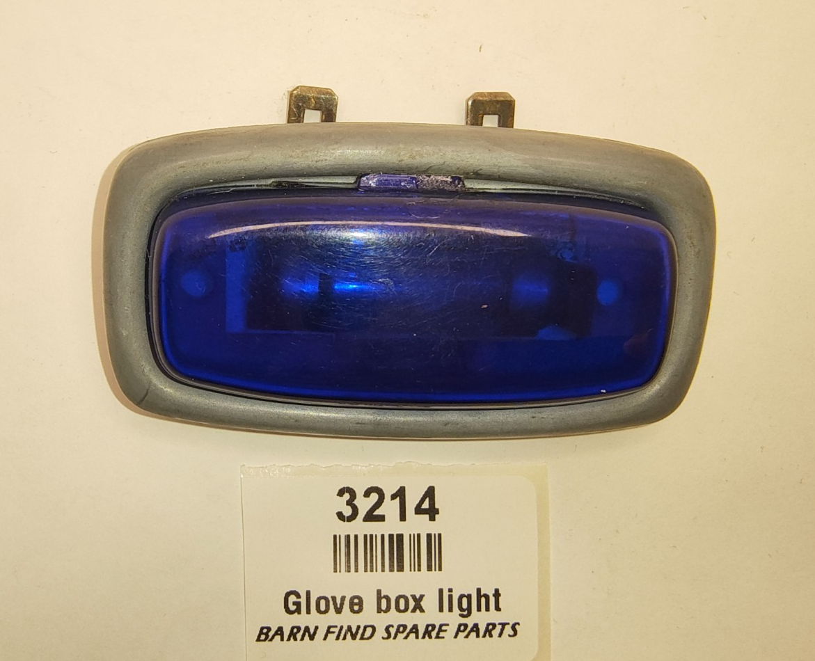 Original Jaguar Mk2 S Type Daimler BLUE GLASS Glove Box Light good used2