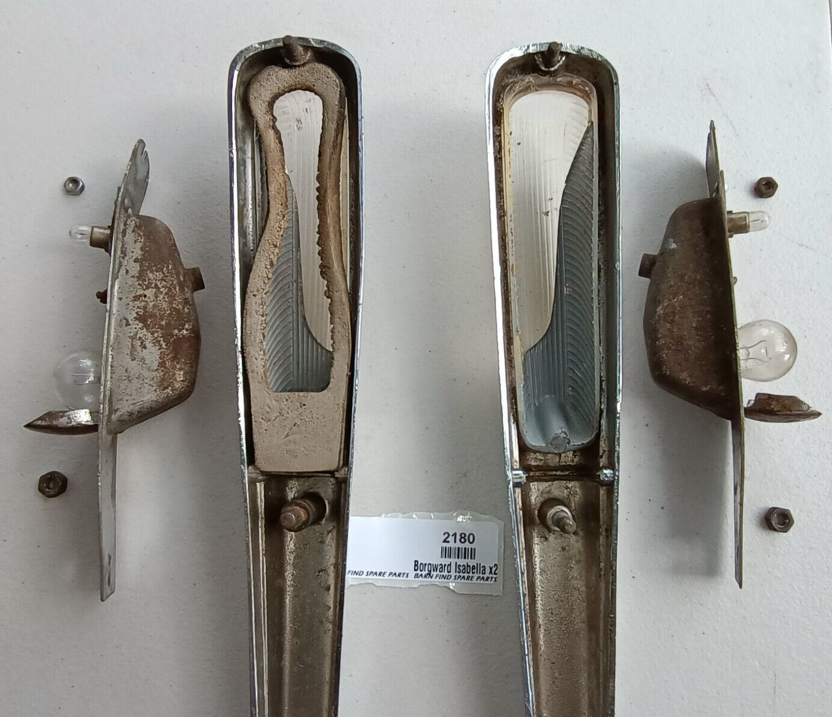 Original Borgward Isabella USED pair of left &right front Indicator housings9