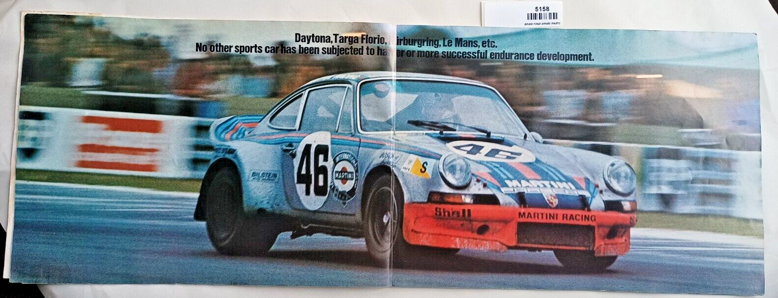 Original Vintage Porsche Carrera 2.7 911 marketing sales advertising brochure4