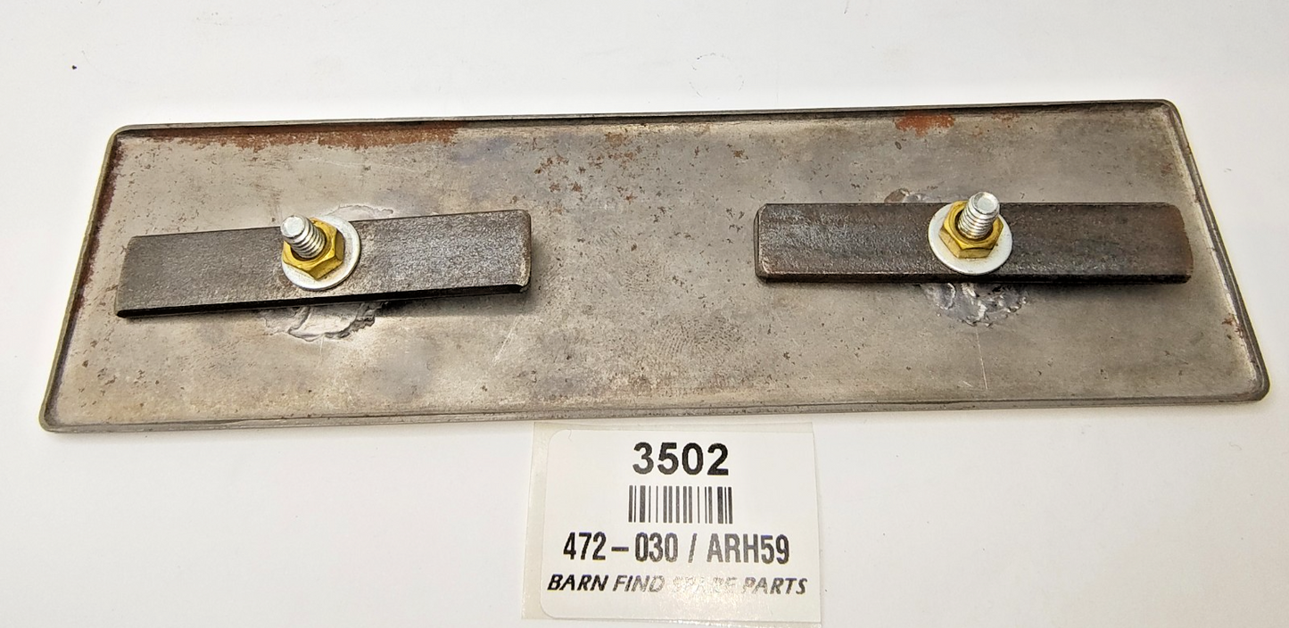 Radio Blanking Plate bare metal inc mounting tags nuts & washers 472-030 / ARH592