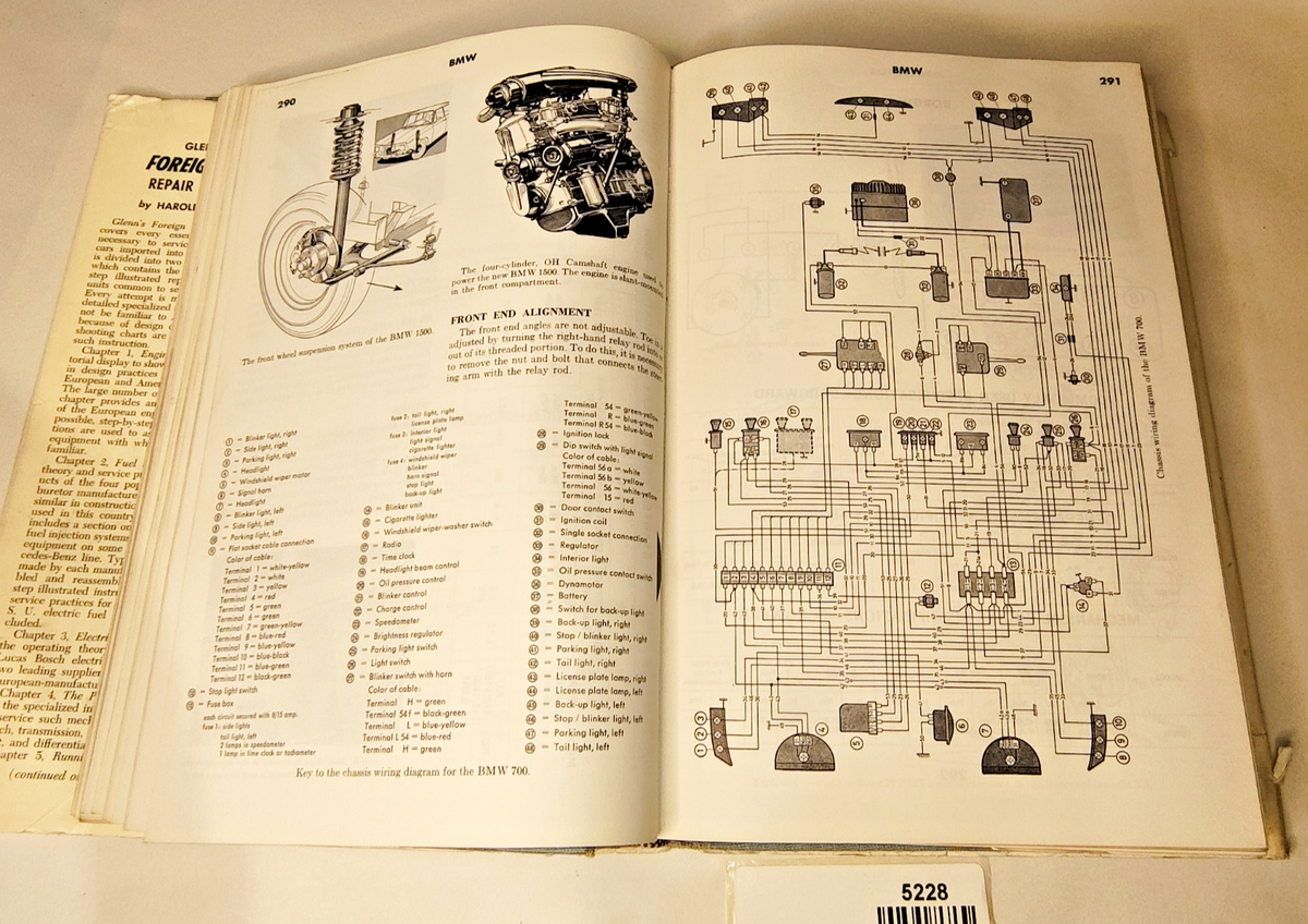 Glenn’s Foreign Car Repair Manual Hardcover Book 1963 2nd edition Chilton11
