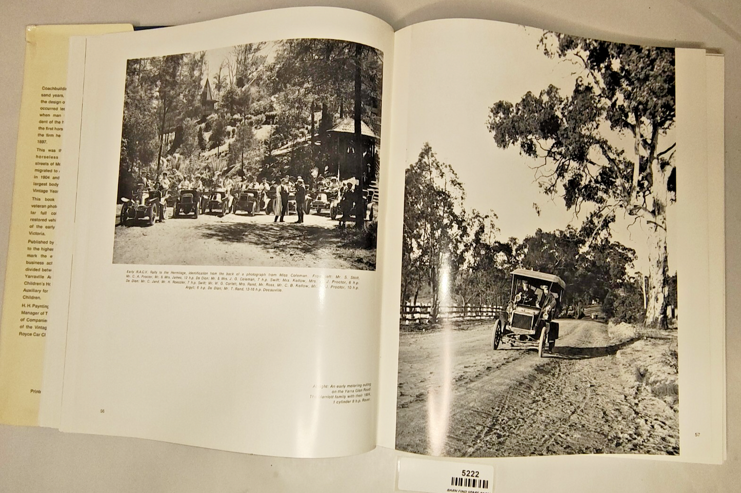 Signed 1st Edition The James Flood Book of Early Motoring Hardcover 19685