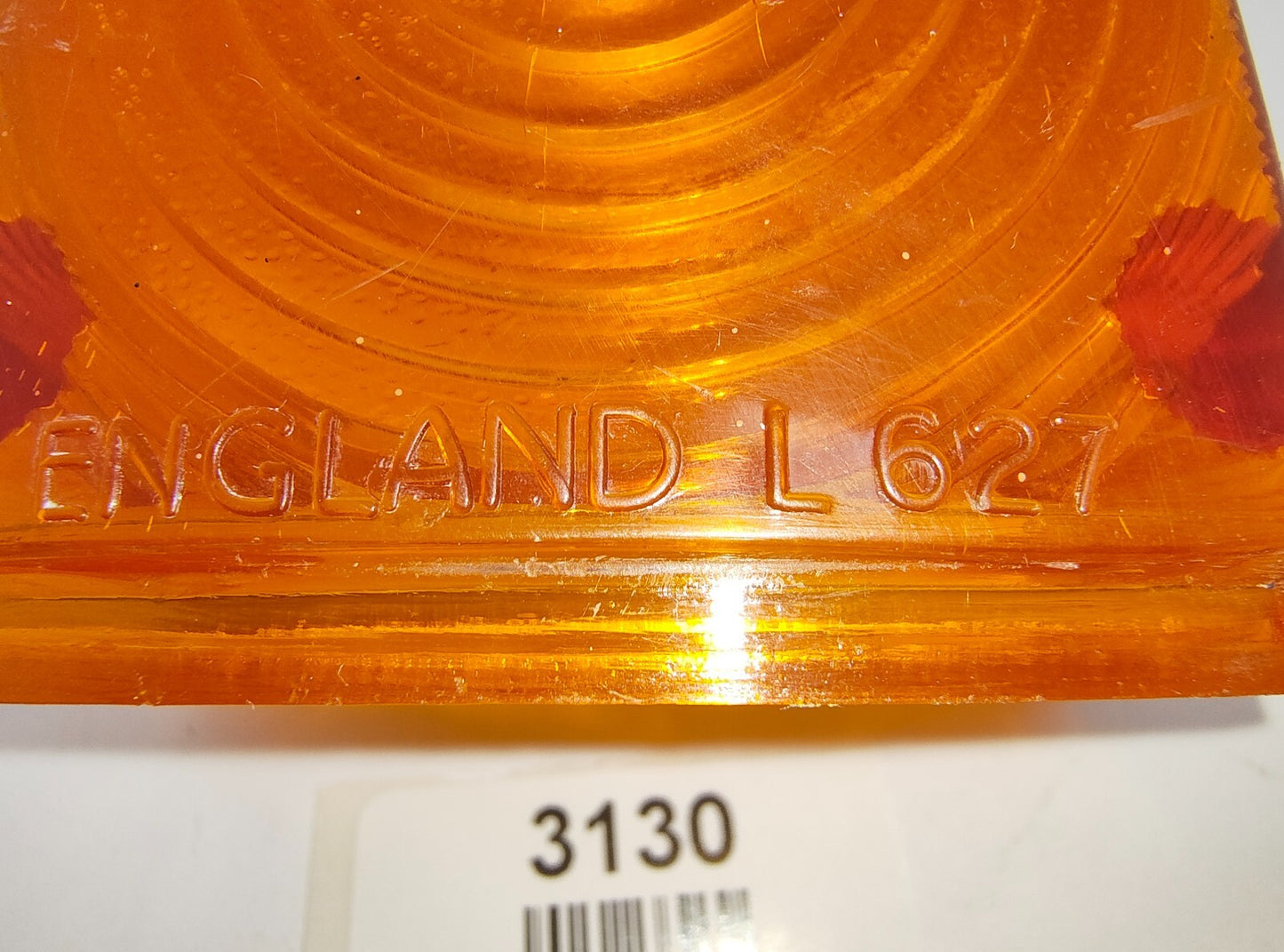 Original plastic Lucas Tail Light L627 amber Lens Used Jaguar MK2 MK9  XK1502