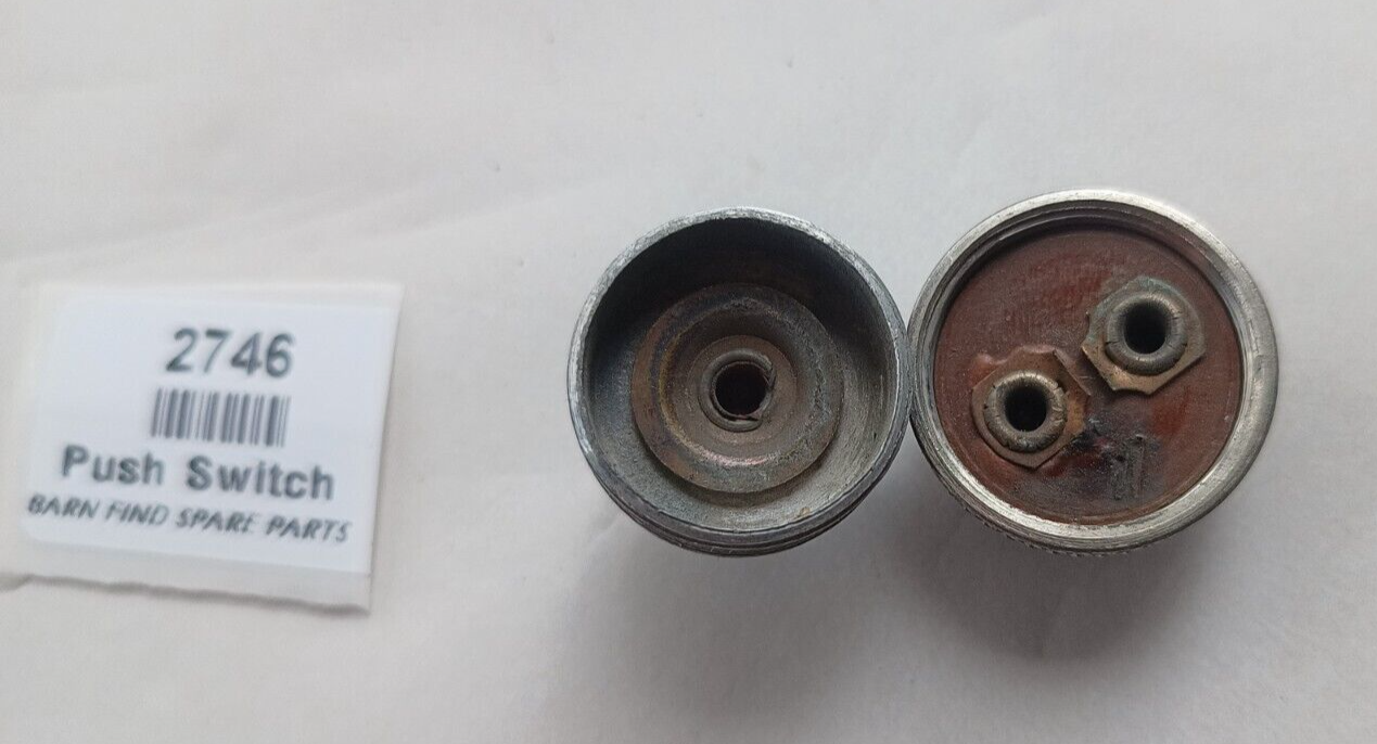 Vintage red/brown Bakelite Push button starter ignition switch screw connectors5