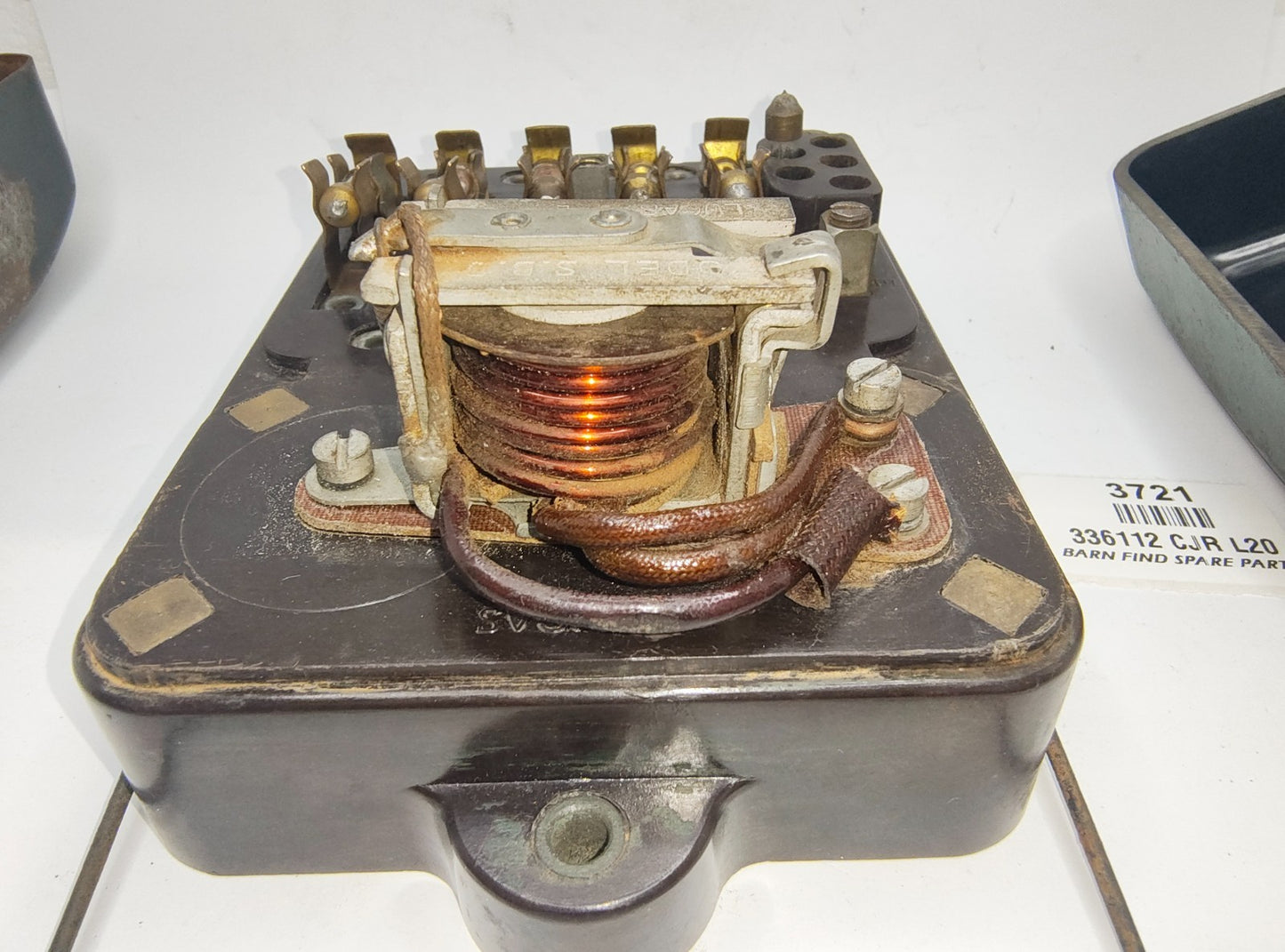 Original vintage Used LUCAS regulator cutout & fuse box 336112 CJR L20 6 Volt LR14