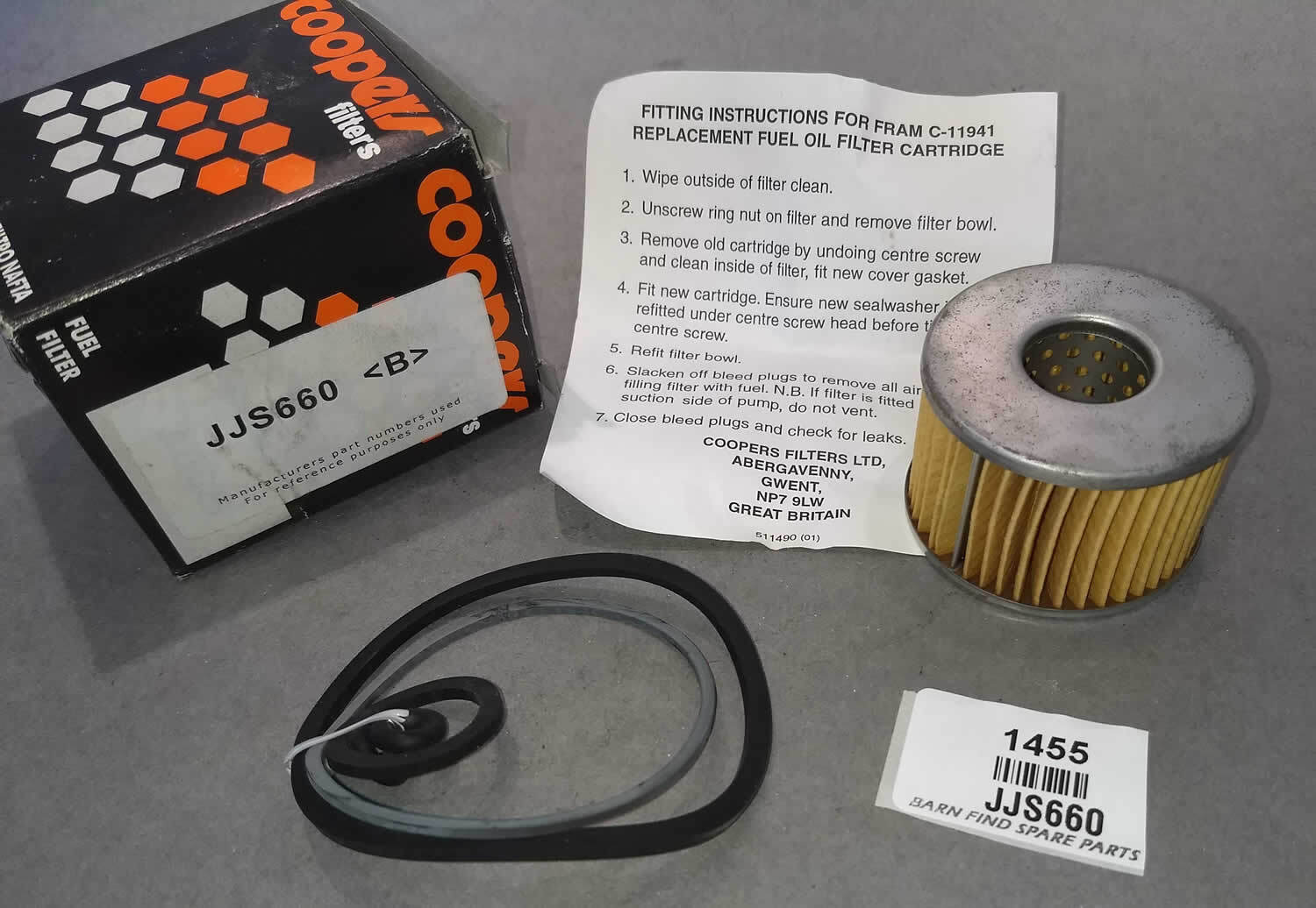 Original Coopers Fuel Filter JJS660 New Old Stock - Jaguar Land Range Rover 0