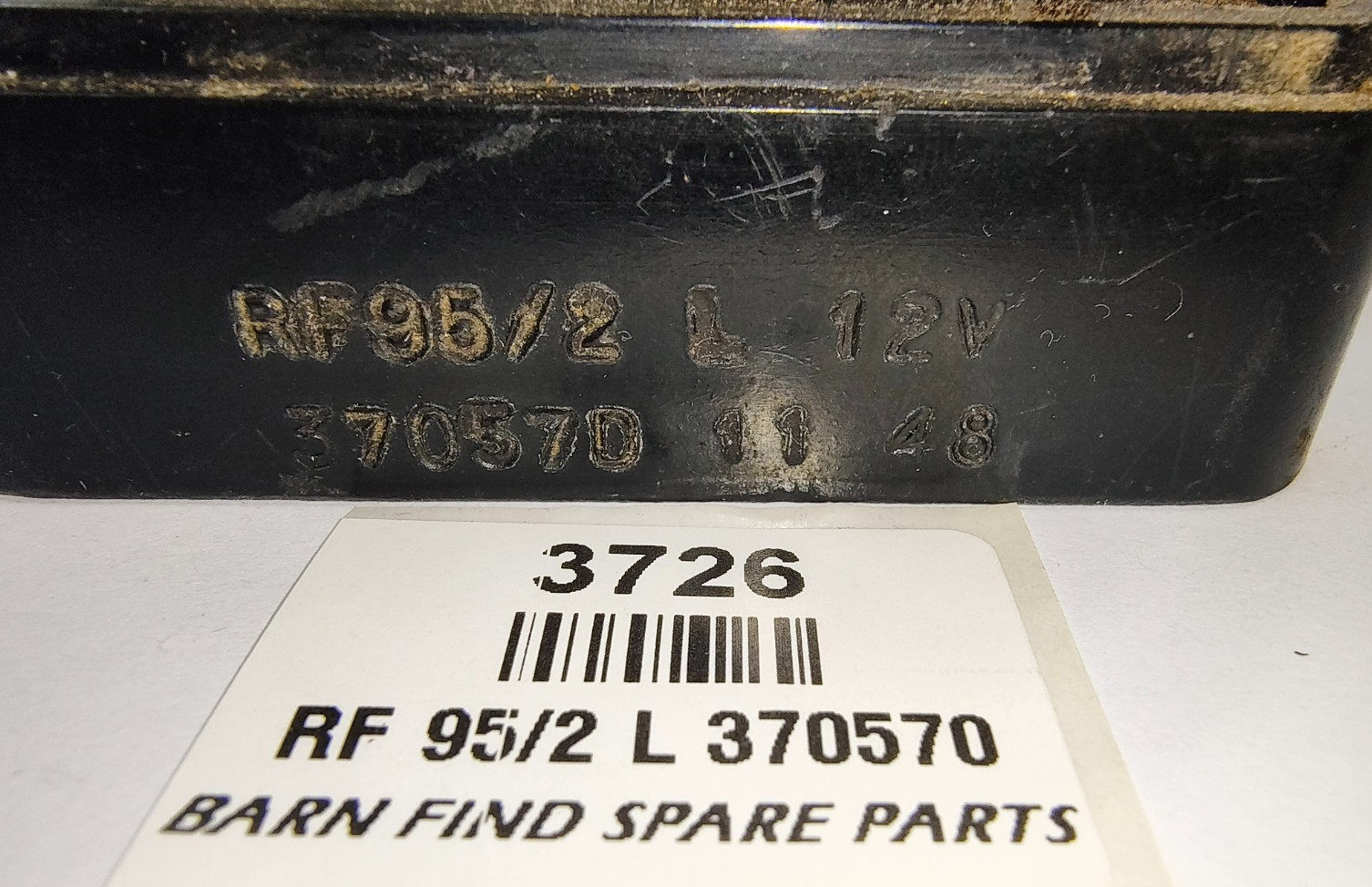ORIGINAL Used LUCAS RF95/2 L 12V Voltage Regulator 370570 Date Stamped 11 4813