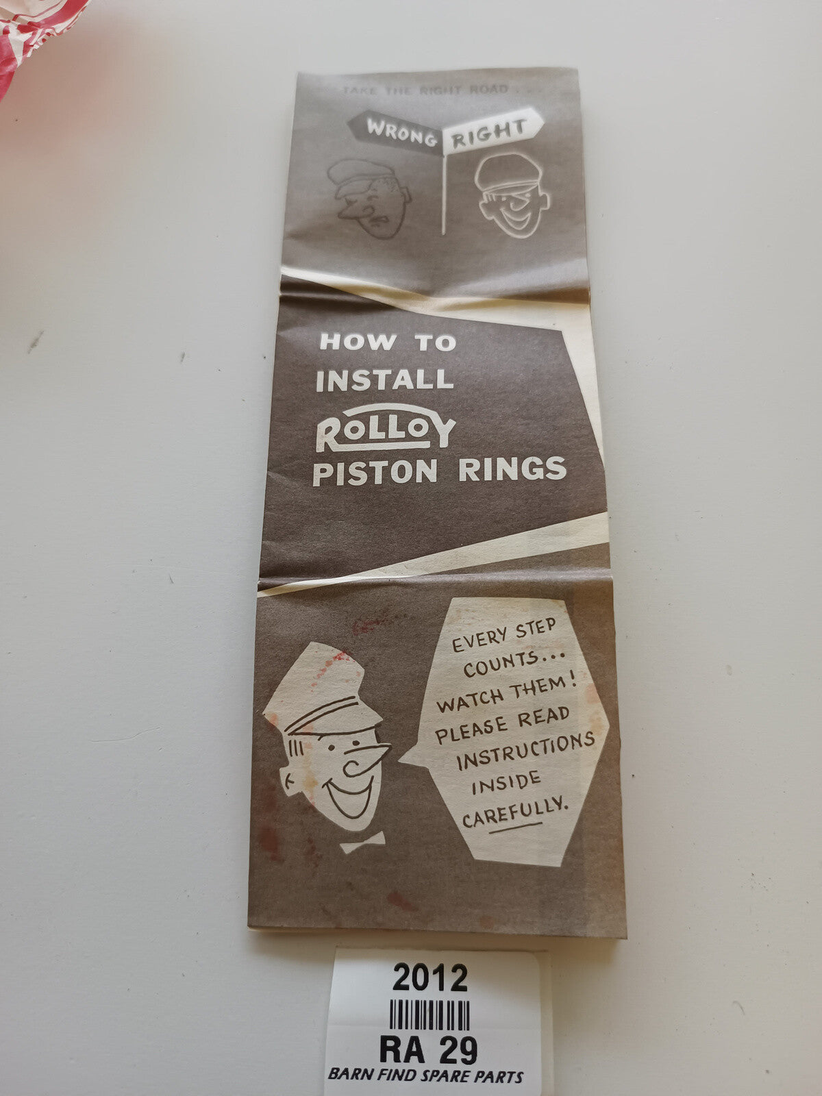 Original New Old Stock RA 29 piston ring set - British Leyland genuine parts and6