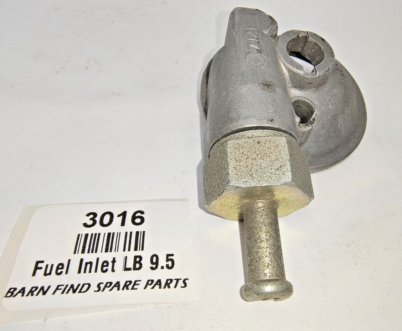 SU Carburettor NOS Fuel Bowl large bolt push on clamp style straight 9.5mm 3/8"2