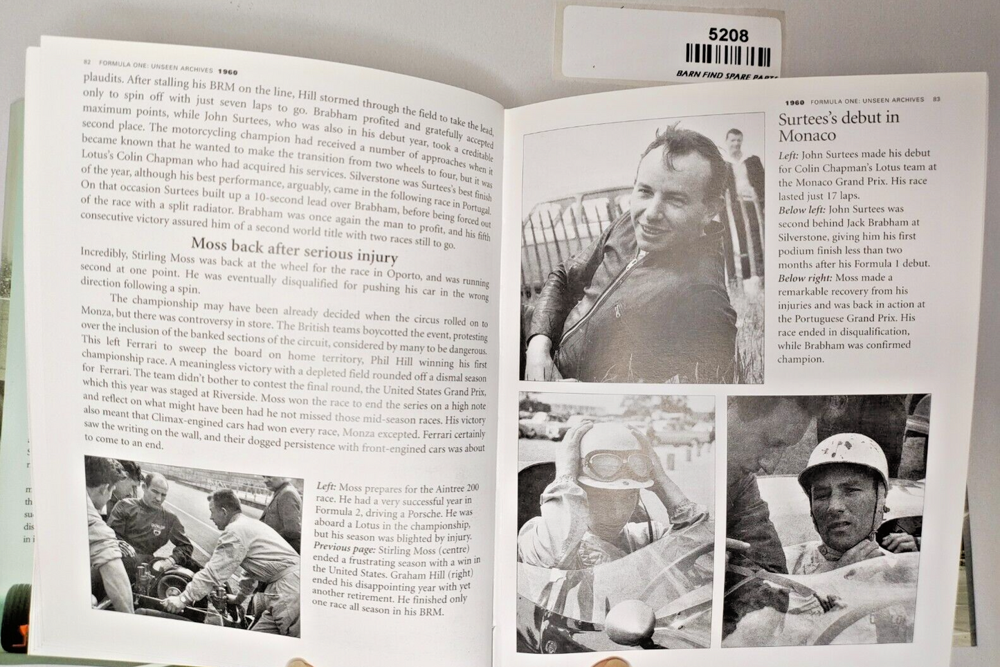 Formula One Unseen Archives hardcover Book by Tim Hill8