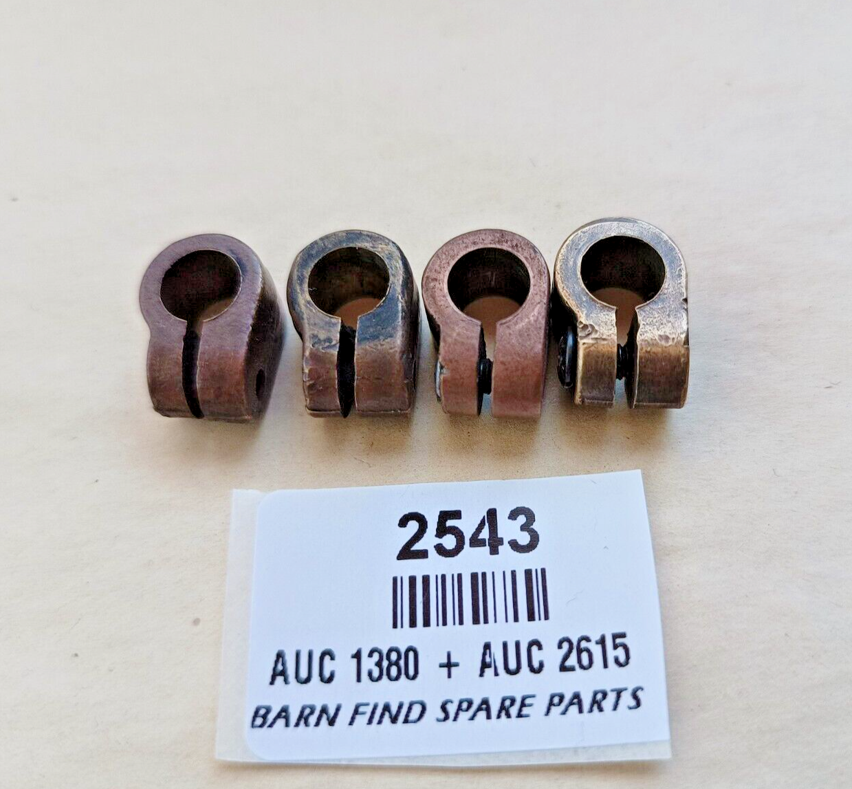 4 SU Original SU Carburettor Brass Throttle Stop End Collar 5/16" AUC 1380 Used1