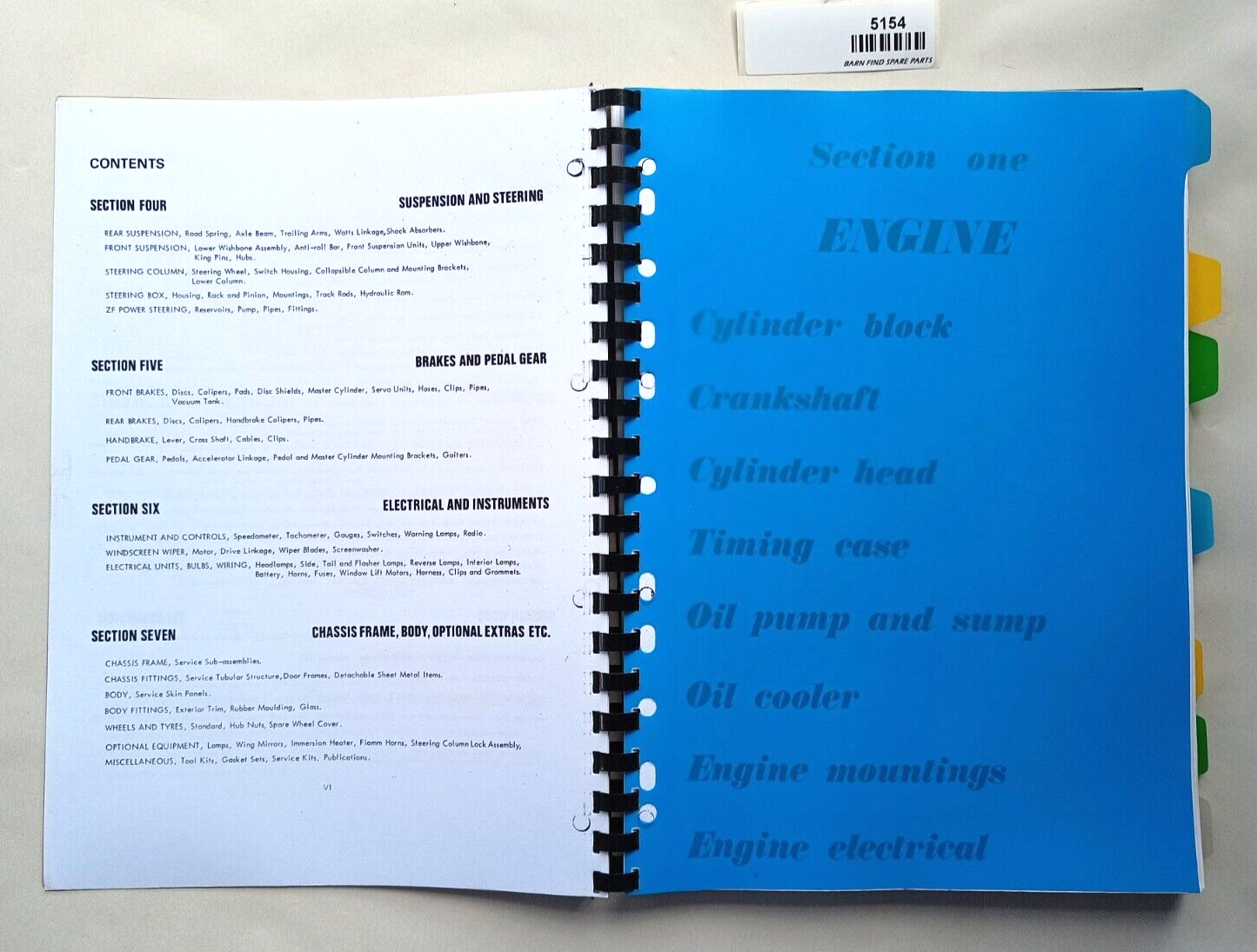 ASTON MARTIN DBS Saloon Parts Catalogue Manual Reprint/Copy2