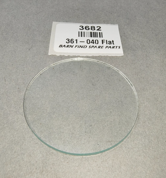 Lens for Classic Gauges 2 inch 50mm flat clear glass New Old Stock 361-0400