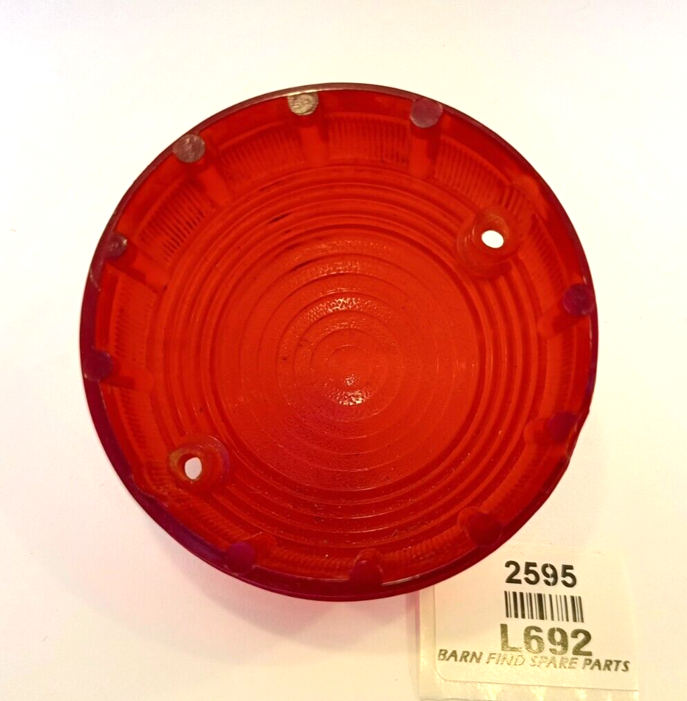Original VINTAGE Stock Lucas L692 Red plastic lamp lens used6
