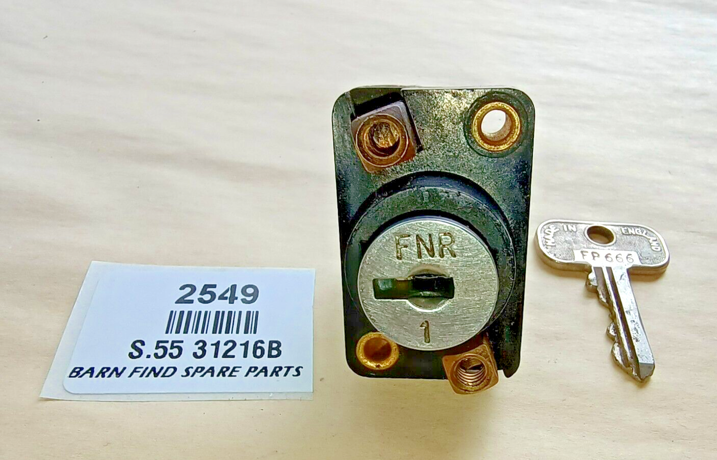 Lucas Original Ignition Switch S.55 31216B, Used Condition5
