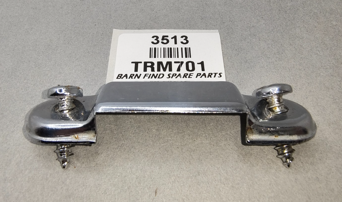 New Inner door pull strap chrome cover  Incl screws TRM701 Suit Morris Minor 56+1