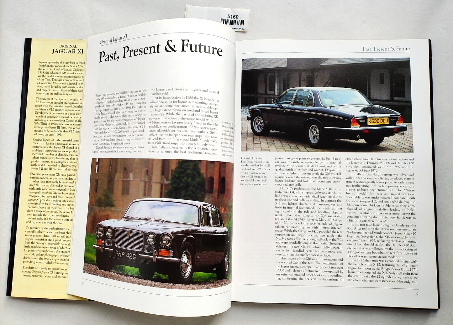 Original Jaguar XJ The Restorer's Guide Series I II III Daimler V12 coupes hard4