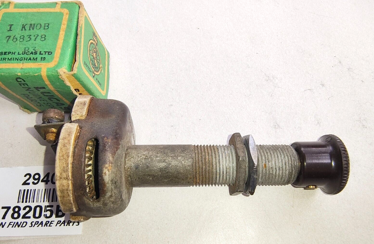 Lucas Original used CHR1 Rotary Rheostat  3 ohms resistance switch 78205B4