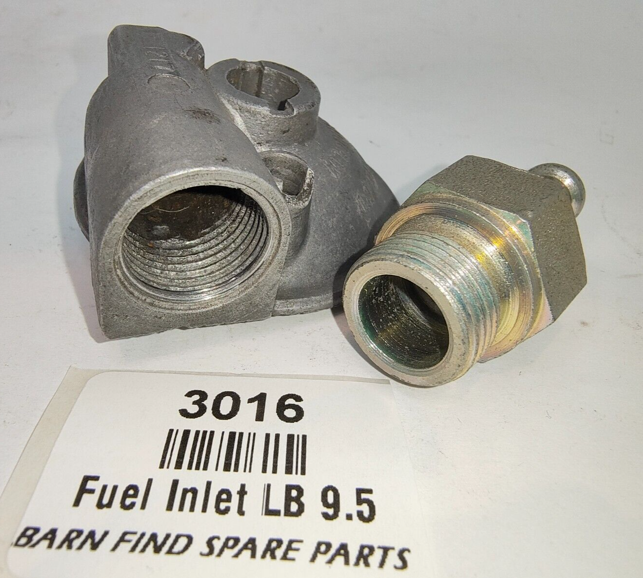 SU Carburettor NOS Fuel Bowl large bolt push on clamp style straight 9.5mm 3/8"3