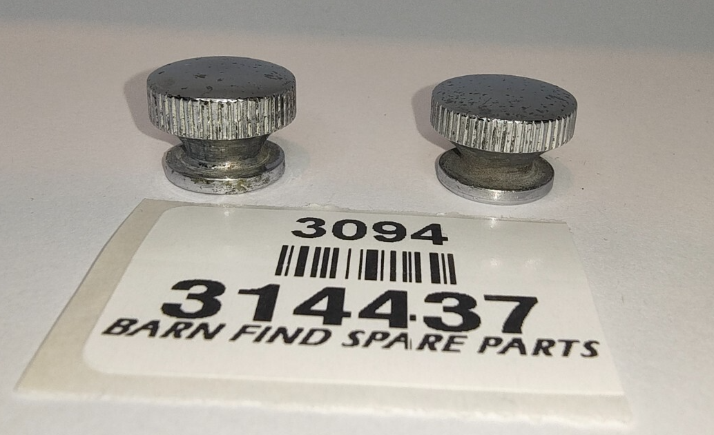 Used Lucas Chrome Switch Panel knob 314437  suits Jaguar + other makes sold each2