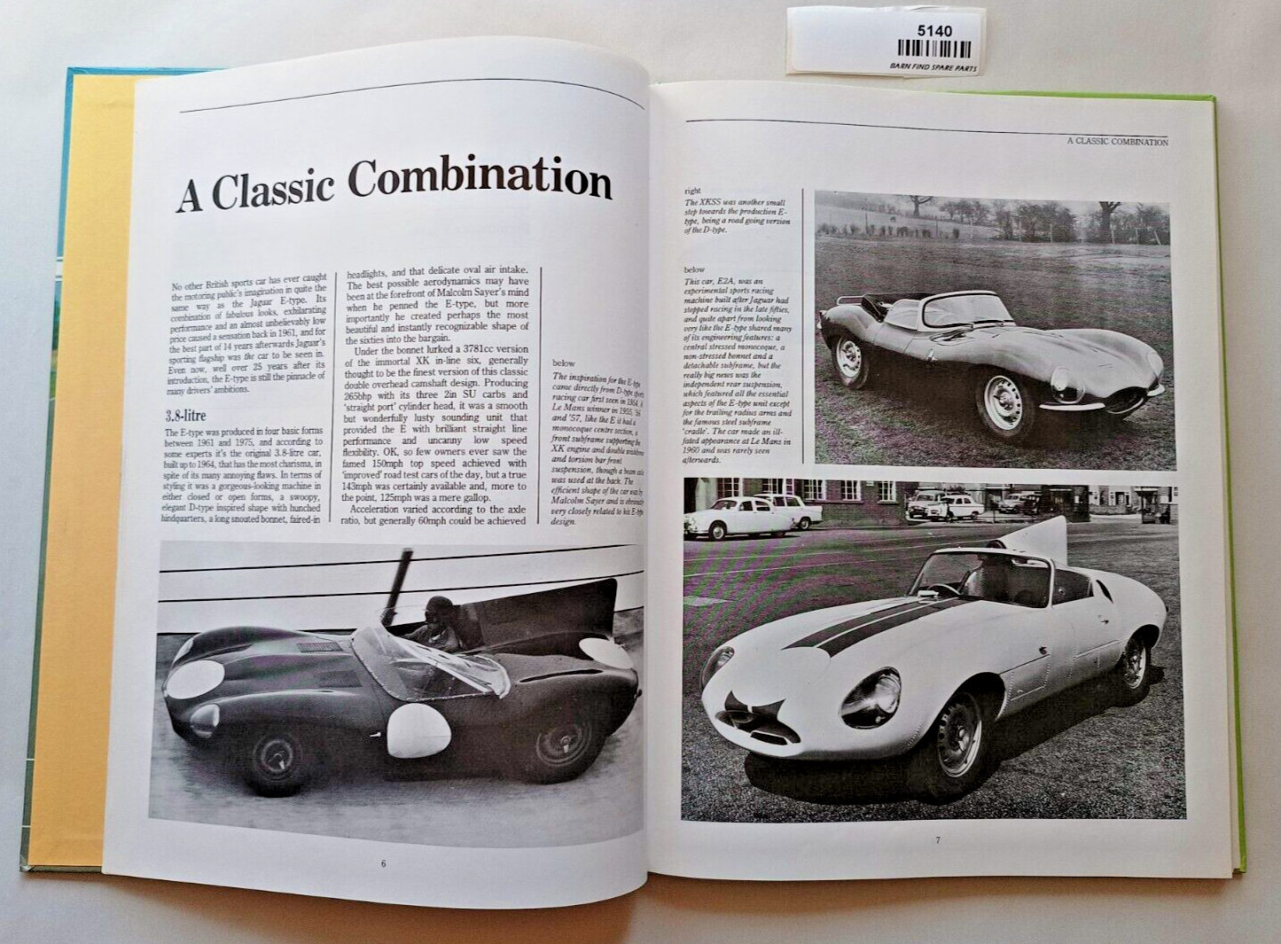 Classic and Sportscar JAGUAR E-TYPE FILE 1.8.4.2.V12 by Martin Buckley hardcover3
