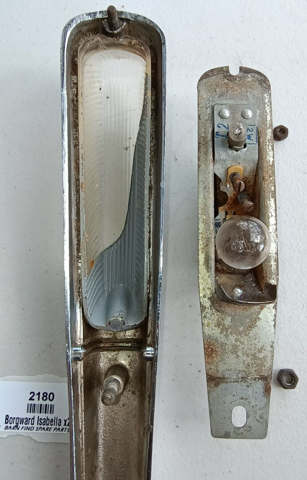 Original Borgward Isabella USED pair of left &right front Indicator housings10