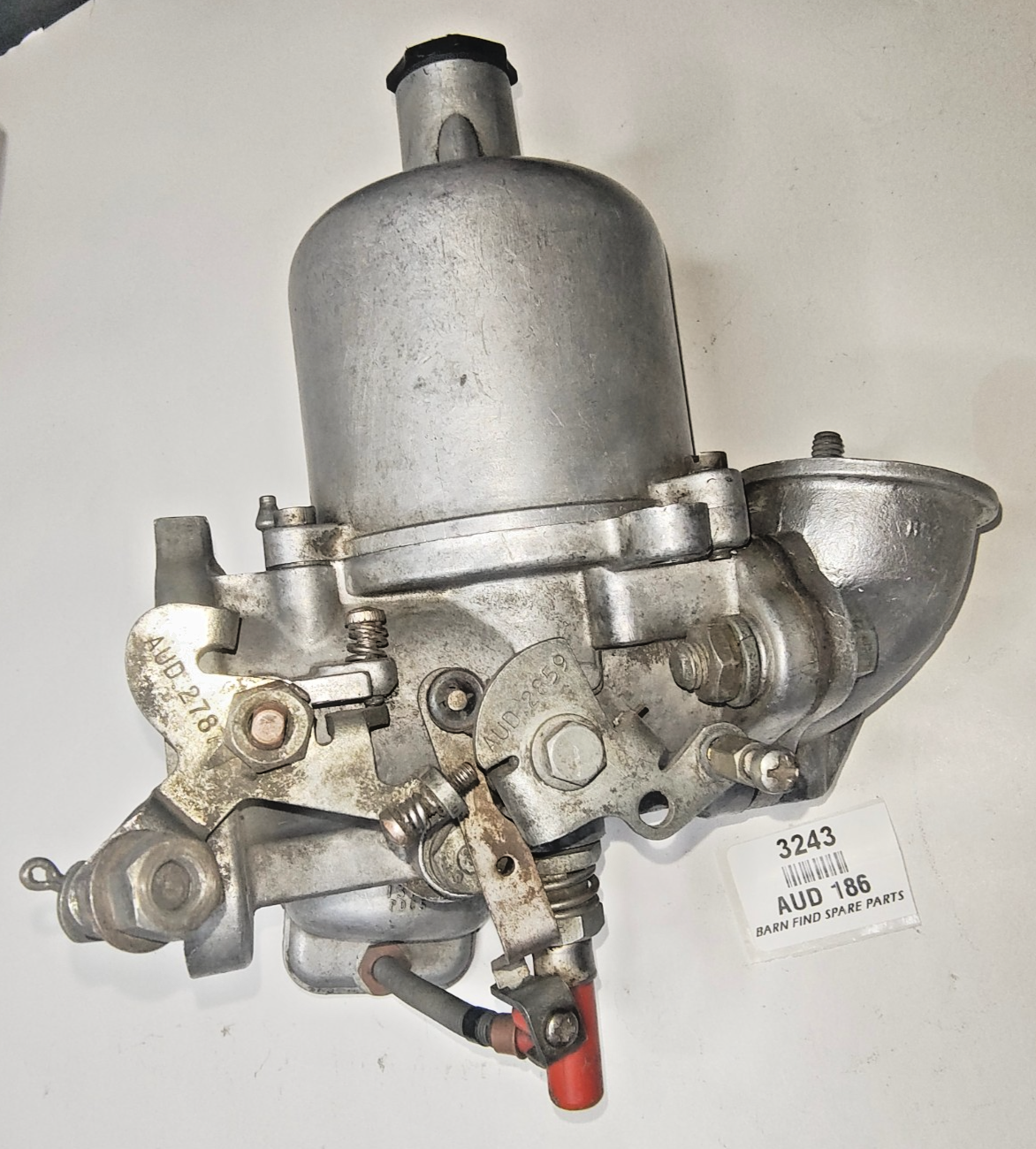 SU HS4 1 1/2 inch single Carburettor complete with air plenum AUD186 good used10