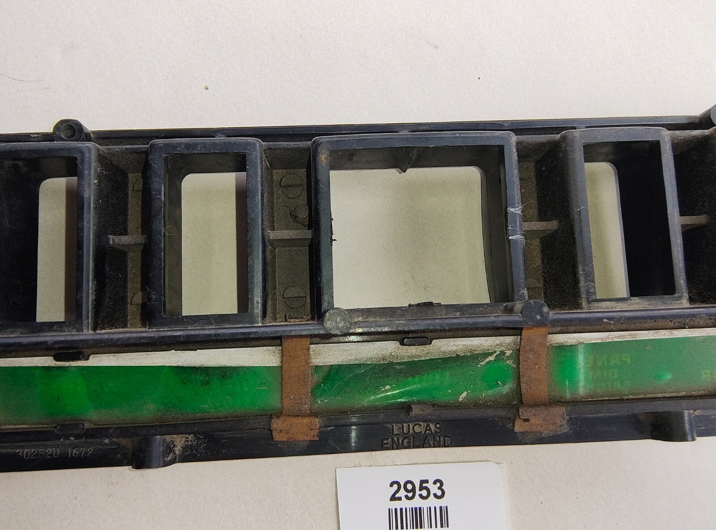Original Lucas Jaguar XJ6 Dash Switch Panel Middle Console - used 30282U 16726