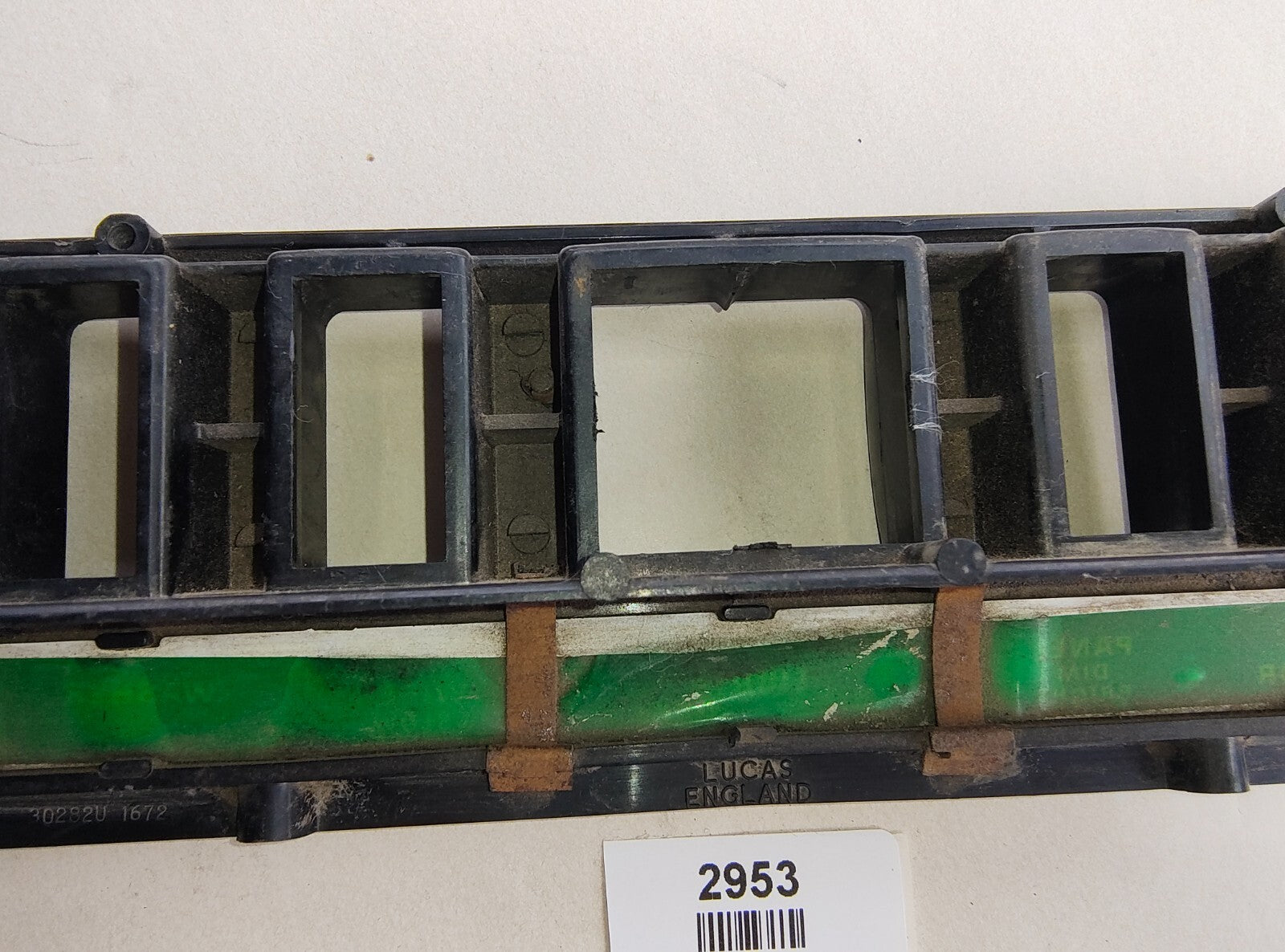 Original Lucas Jaguar XJ6 Dash Switch Panel Middle Console - used 30282U 16726