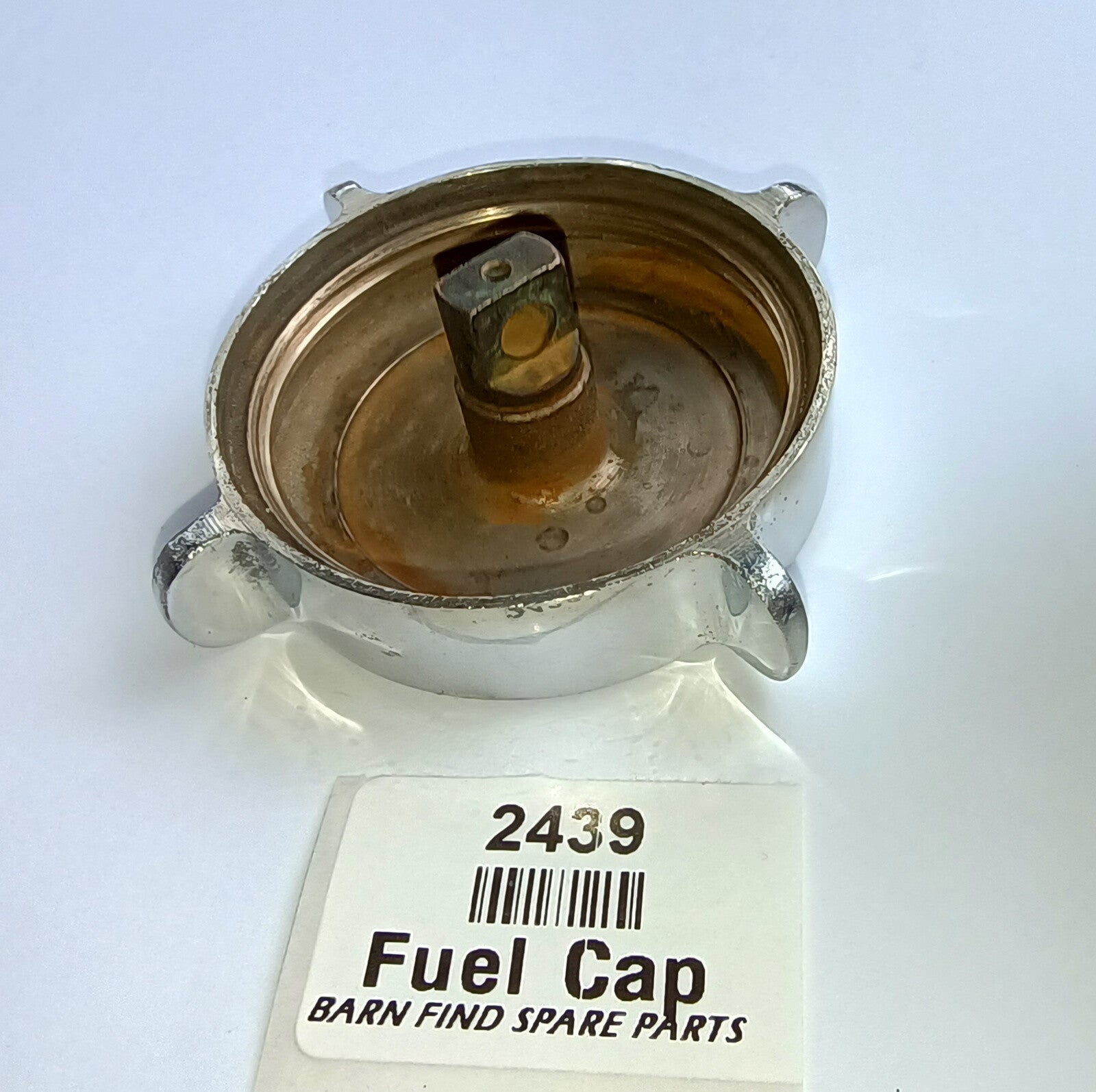 Chrome Fuel filler Cap and neck. Used.3