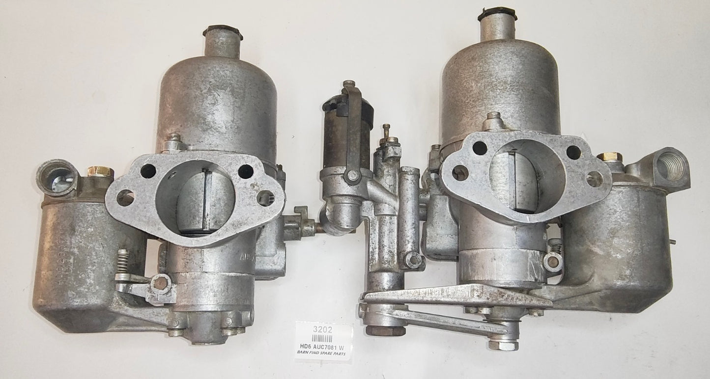 Original USED Set of SU HD6 carburettors AUC 7081 W0