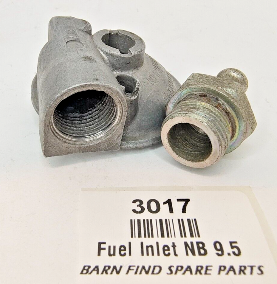 SU Carburettor NOS Fuel Bowl narrow bolt push on clamp style straight 9.5mm 3/8"3