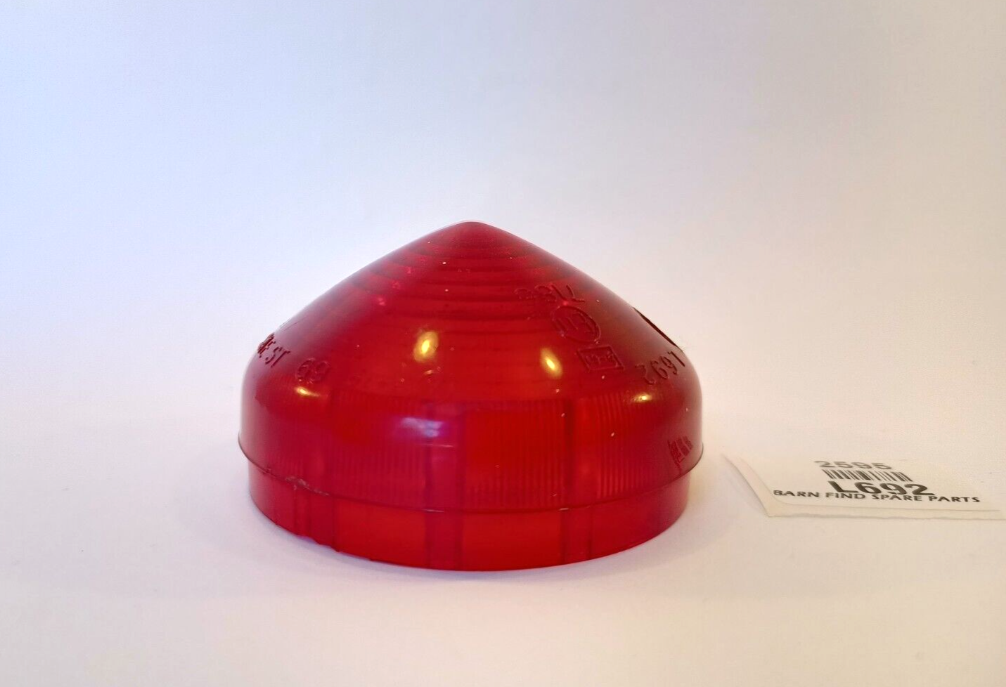 Original VINTAGE Stock Lucas L692 Red plastic lamp lens used1