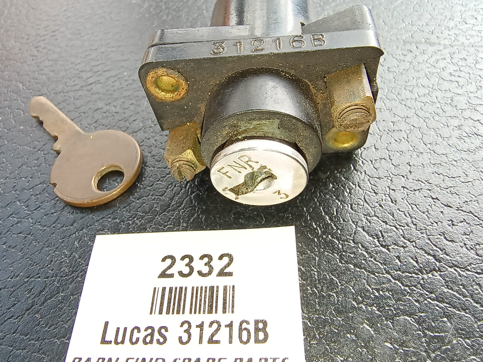 Lucas USED S.55 Ignition Switch, 31216B  FNR 3. Good Used Condition5