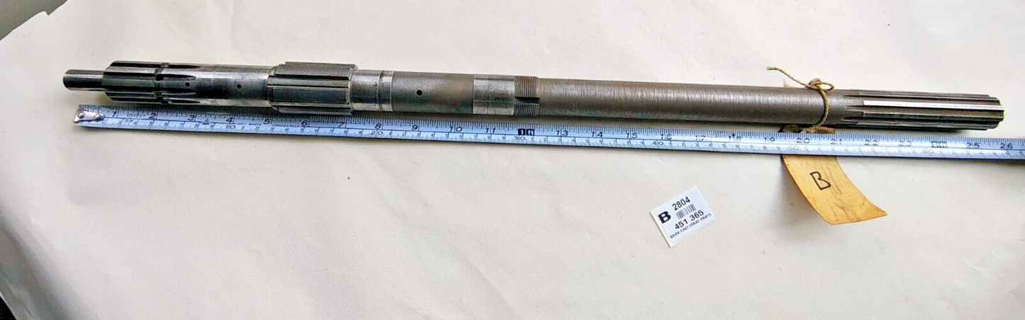 MG Gearbox Mainshaft  451-365 B, Sliding Spline Type, Good  Used Condition1