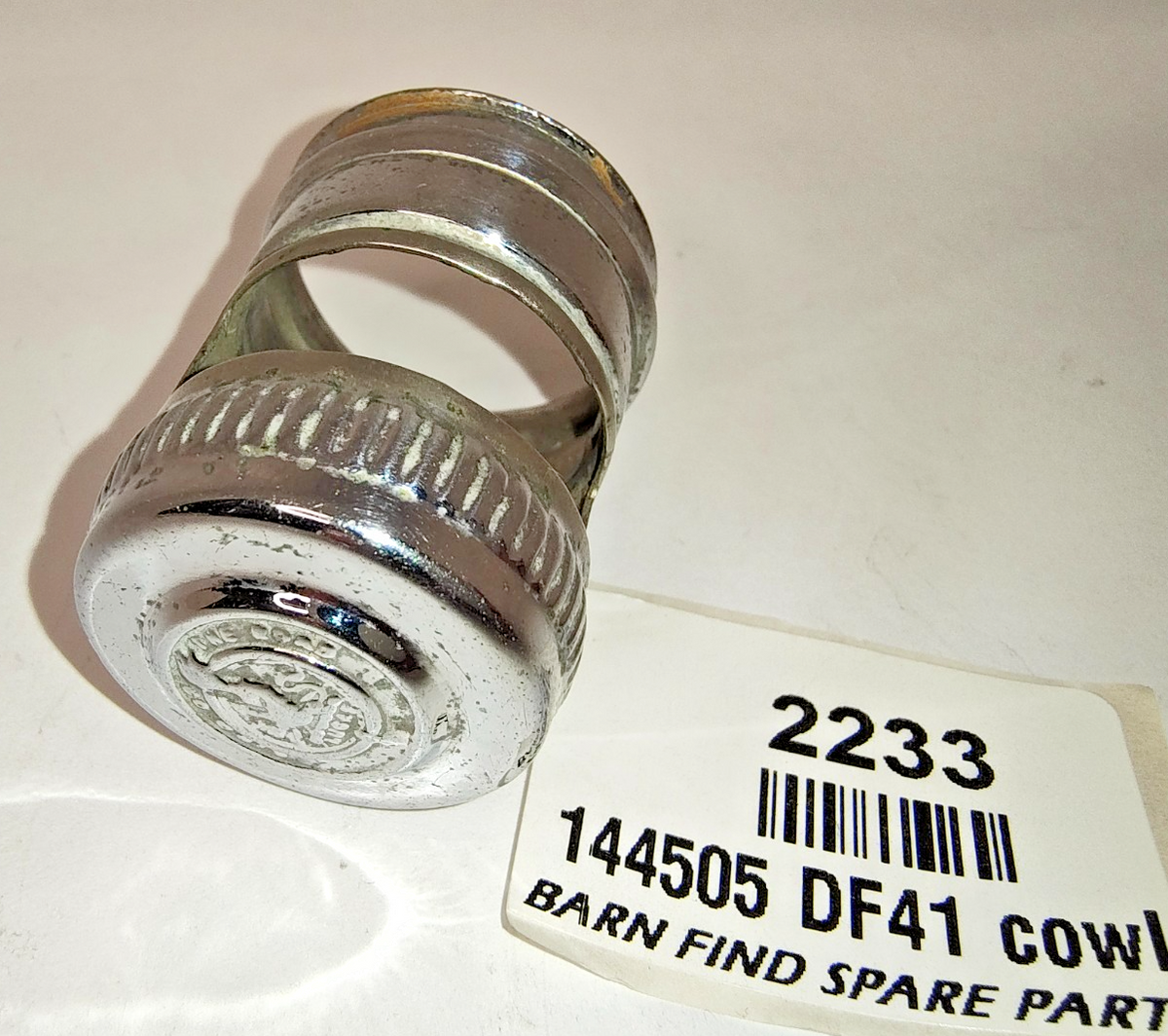 Vintage King of the Road chrome Dash Lamp cowl for DF41 Good Used 1445057