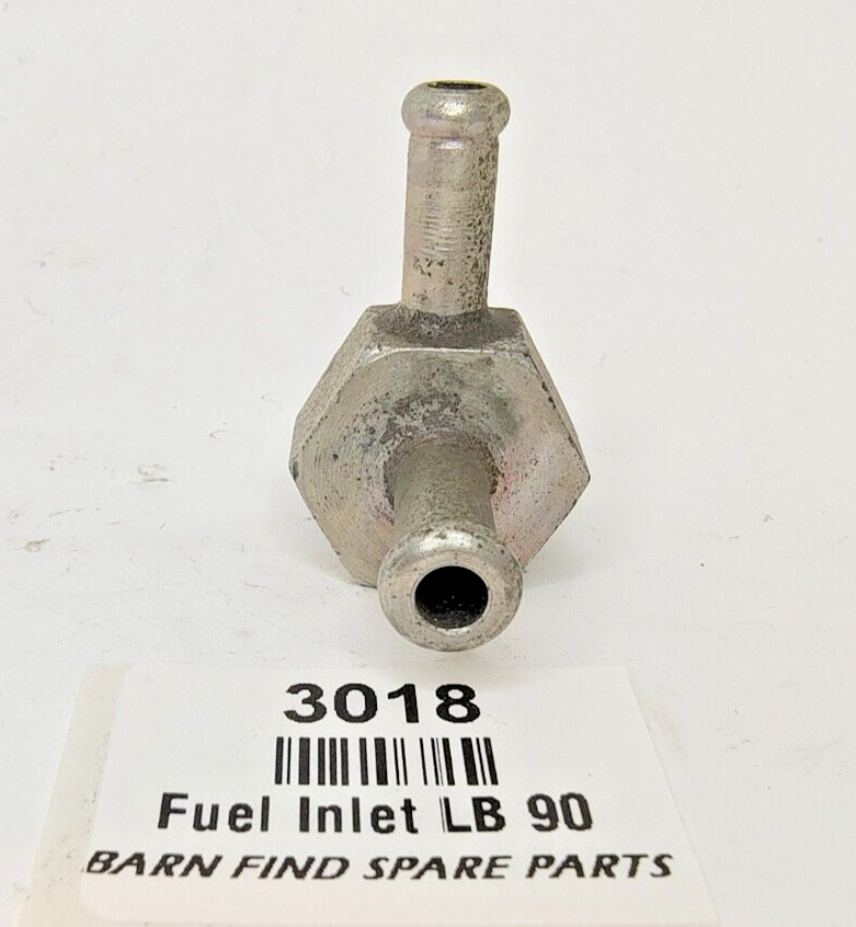 SU Carburettor NOS Fuel Bowl large bolt push on clamp style 90 degree 9.5mm 3/8"4