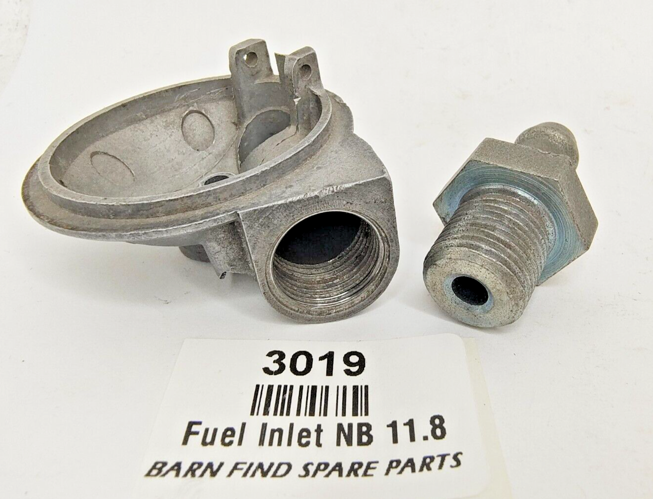 SU Carburettor NOS Fuel Bowl narrow bolt push on clamp style straight 11.8mm 1/23