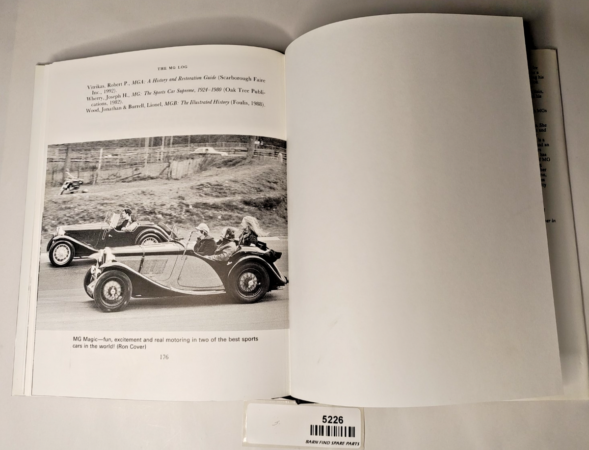 MG LOG A CELEBRATION OF THE WORLD'S FAVOURITE SPORTS CAR Peter Haining hardcover10