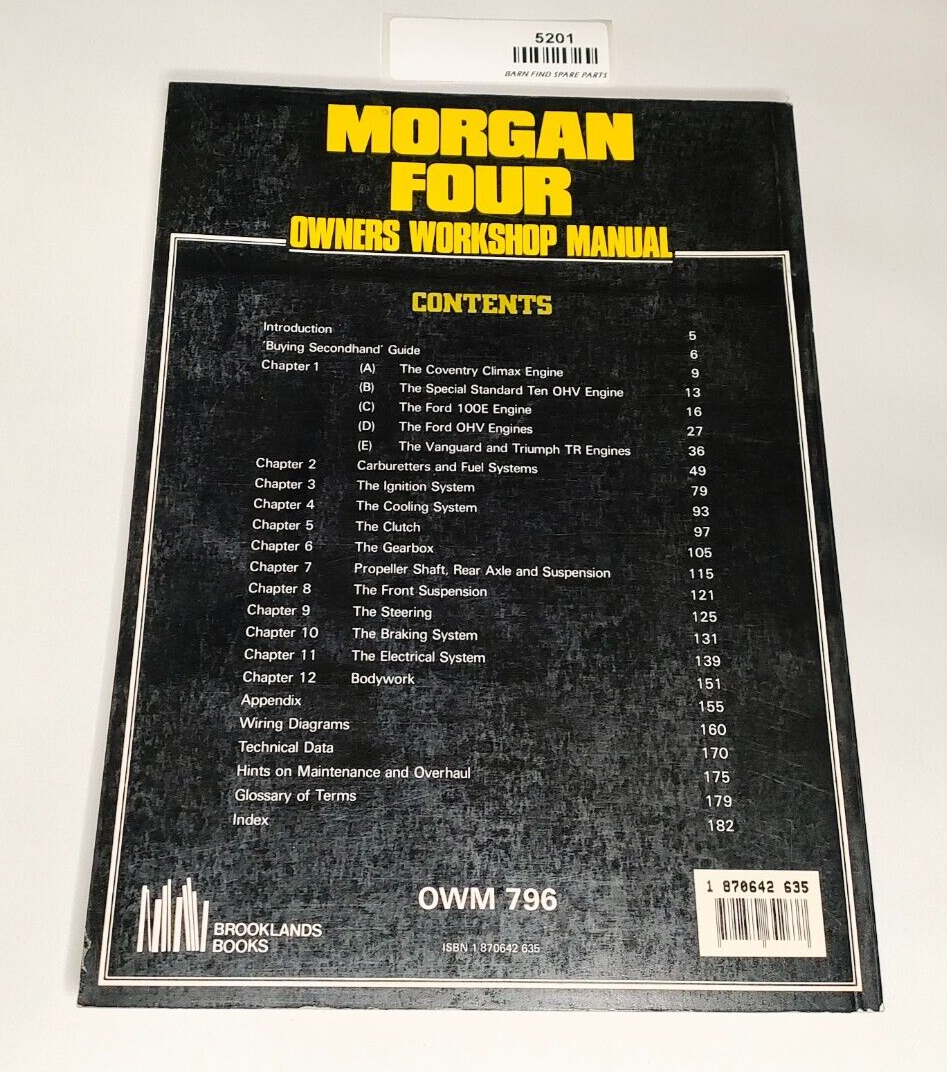 Morgan Four Owners Workshop Manual 1936-1981 (Paperback) Brooklands1